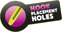 HOOK PLACEMENT HOLES